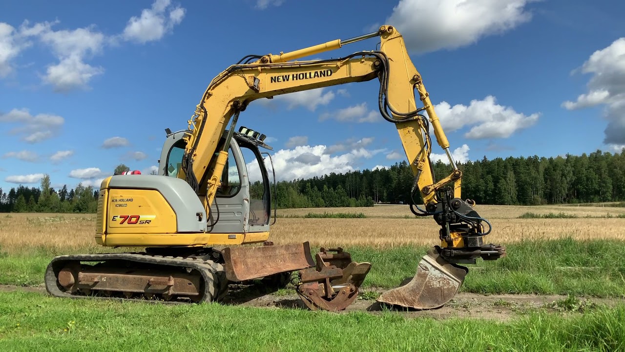Köp Bandgrävmaskin New Holland Kobelco E70SR-1ES på Klaravik