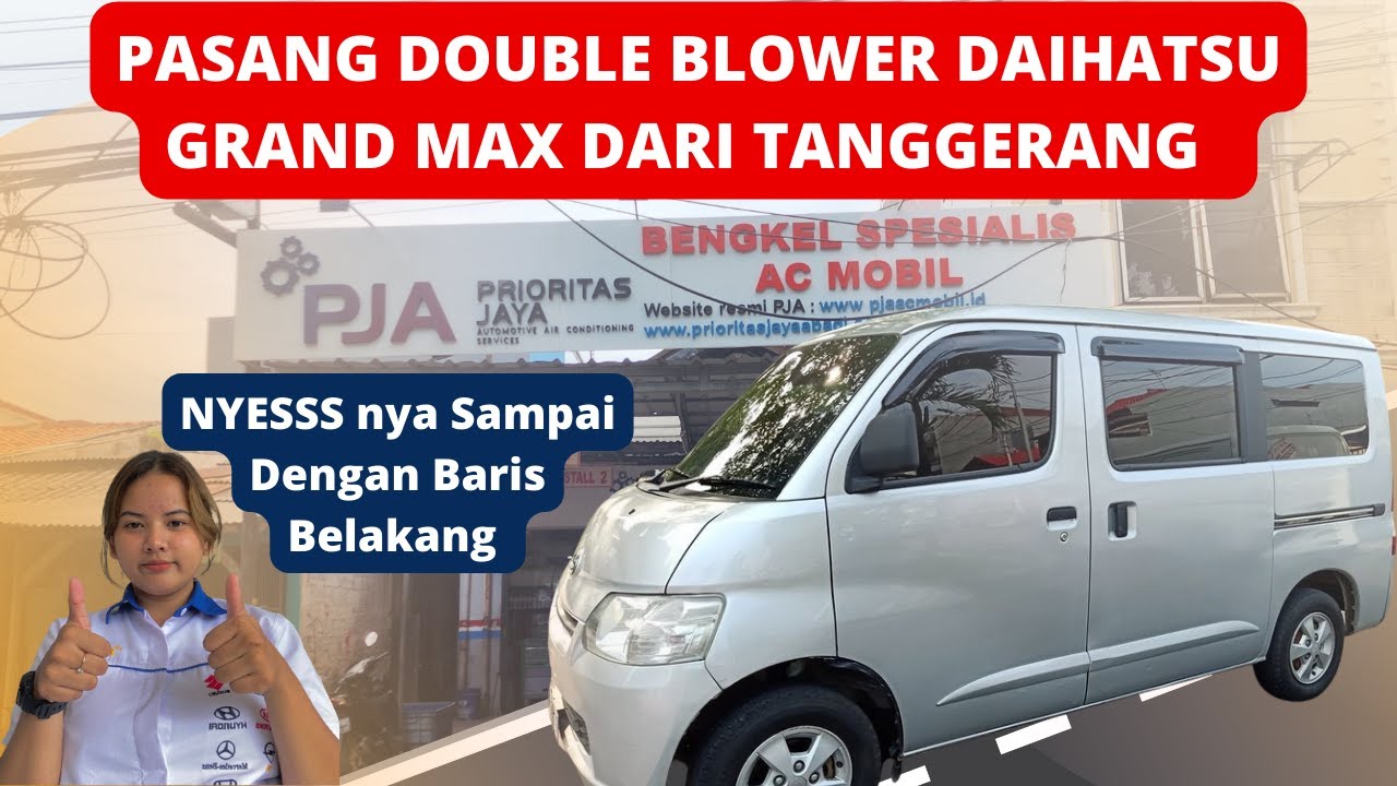 Pasang Double Blower Daihatsu Grand Max. Bengkel AC Mobil Jakarta