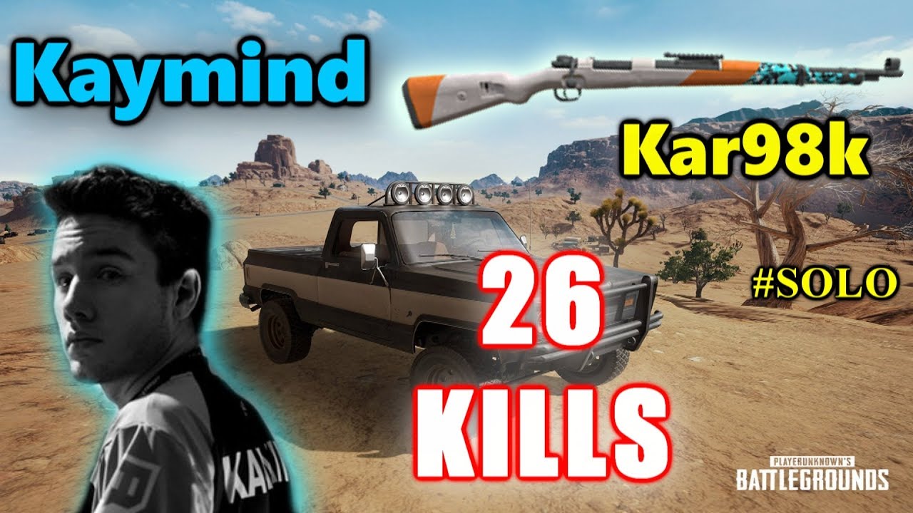 Cloud 9 Kaymind - 26 KILLS - Kar98k #SOLO - PUBG