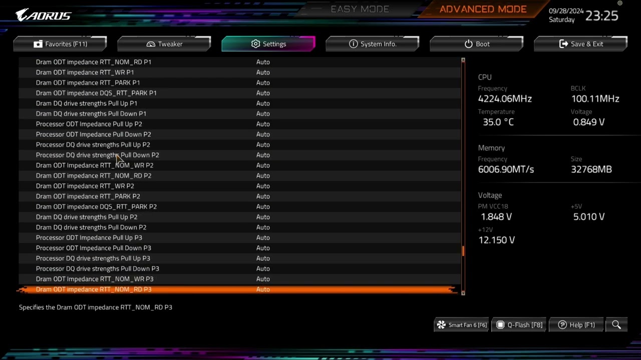 Gigabyte X870 Aorus Elite Wifi7 BIOS Click through (no voiceover)