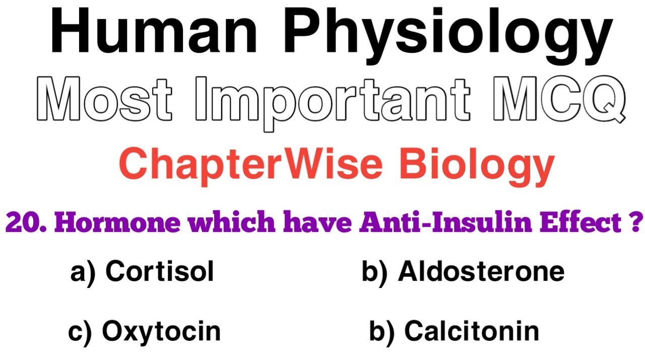 Human Physiology MCQ | Class 11 | Chapter Wise Biology | MCQ For NEET 2025