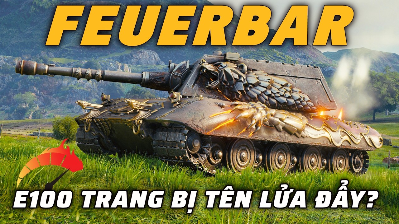 E 100 Feuerbär trang bị tên lửa đẩy tăng tốc! | World of Tanks