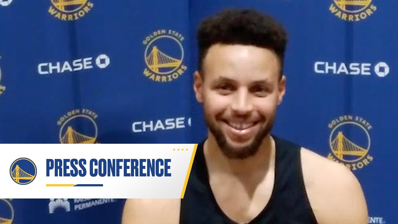Reggie Miller Surprises Stephen Curry at Postgame Press Conference