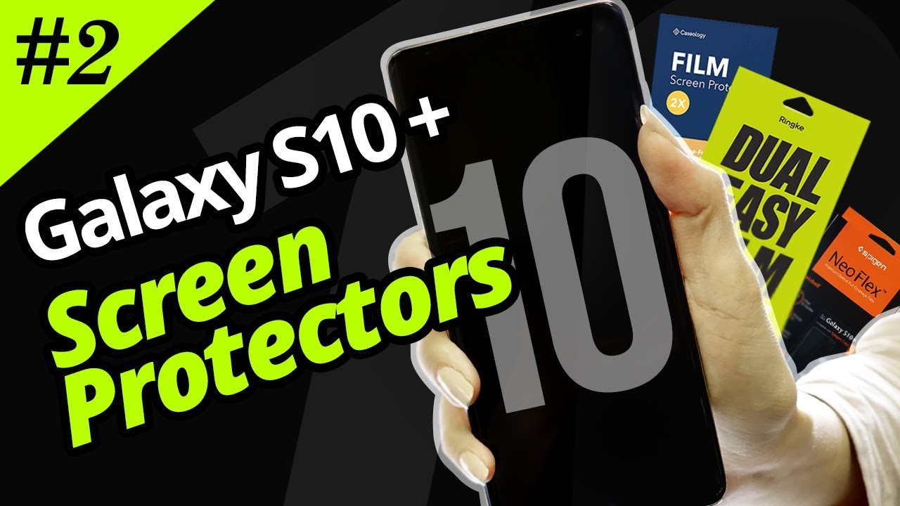 Galaxy S10 Plus Screen Protector - Ringke / Caseology / Spigen Comparison
