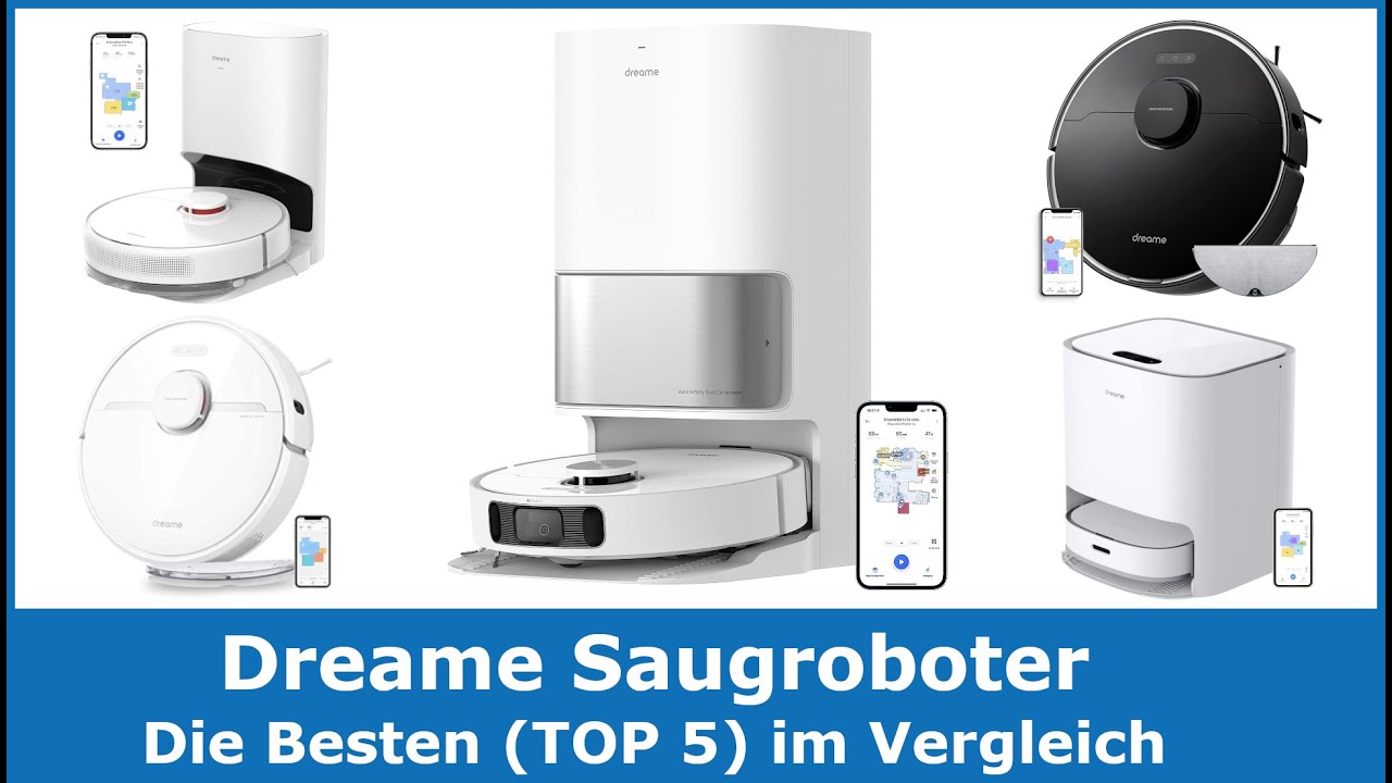 Dreame Saugroboter (TOP 5) 🥇 Testsieger Vergleich (Dreame L10s Ultra, D9, L10 Pro & Dreame W10)