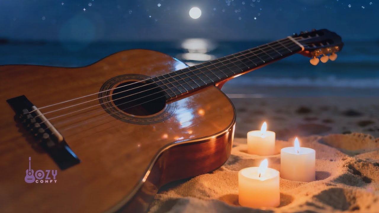 1 Hour Moonlight Relaxing Guitar - Calm Your Heart Before Sleep | Dozy Comfy