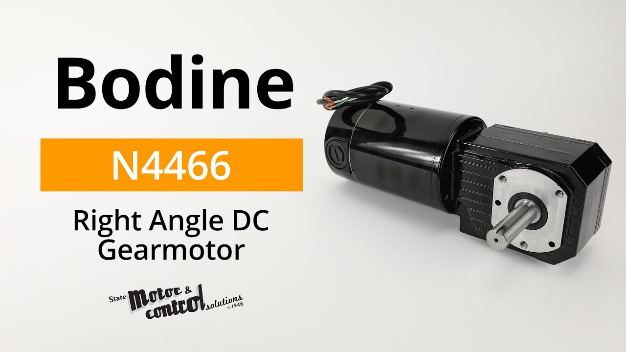 Bodine N4466 Right Angle DC Gearmotor