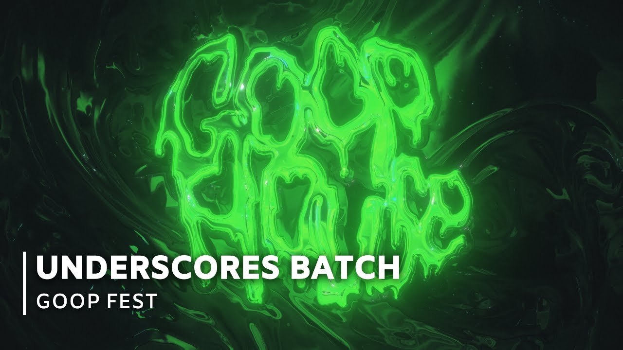underscores Batch at GOOP FEST