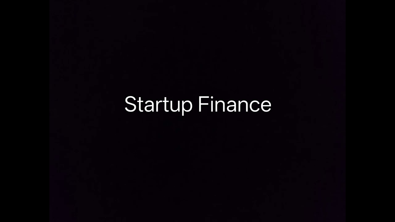 Startup Finance 