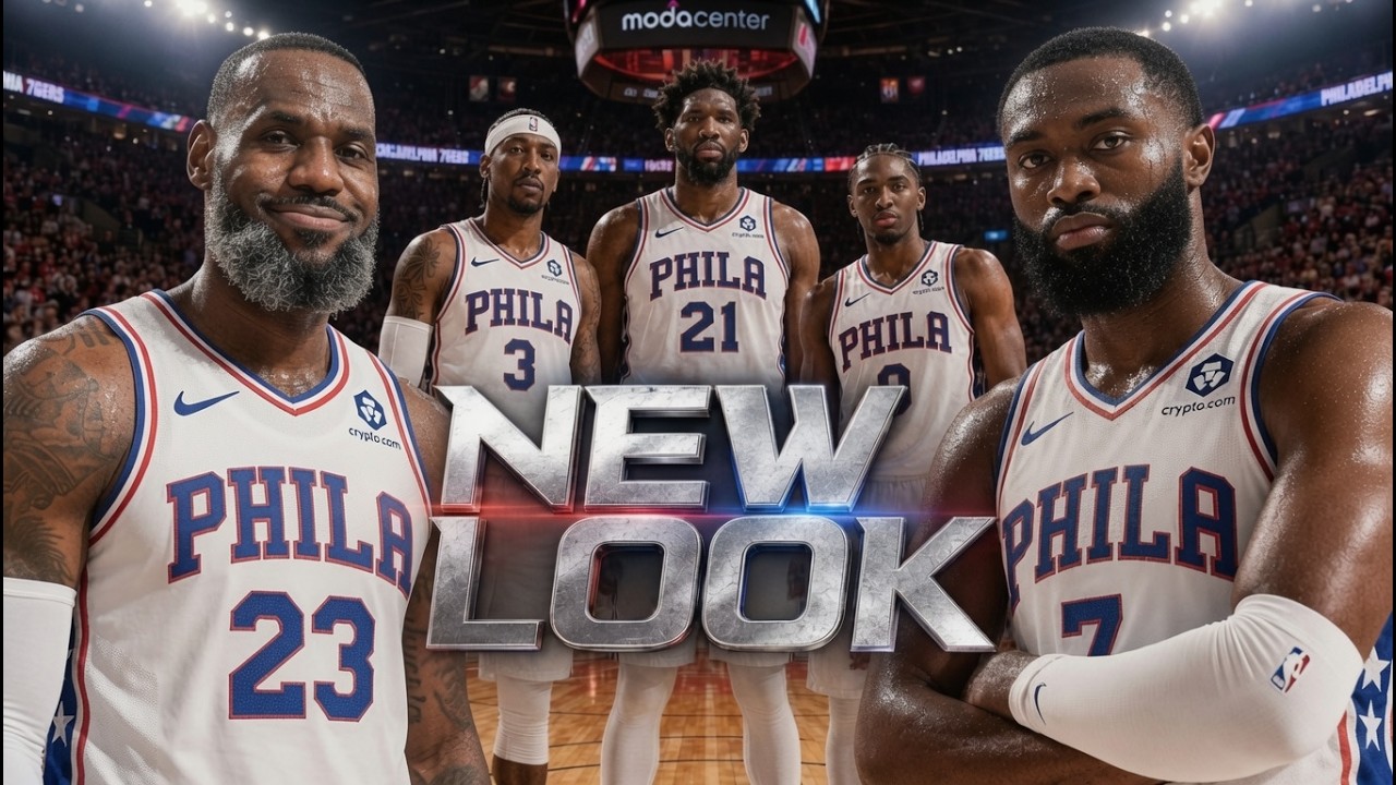 🔥ДЕБЮТ ЛЕБРОНА ЗА &laquo;СИКСЕРС&raquo; БЫЛ БЕЗУМНЫМ! 76ers против Блэйзерс🏀Концепт NBA2K27🏀