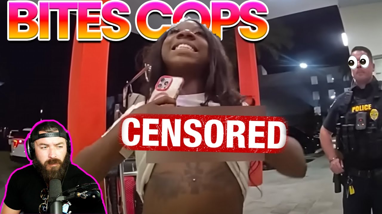 Unhinged Disaster Can’t Stop Taking Her Clothes Off and Bites Cops