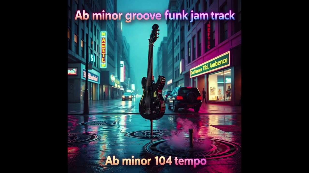 Ab Minor Groove Funk Backing Track | 104 BPM | Guitar Practice