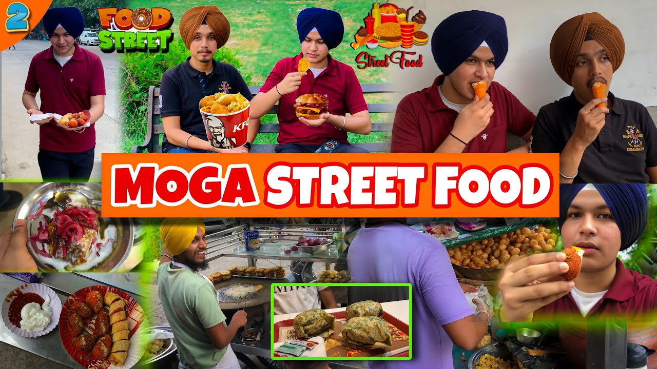 Exploring STREET FOOD In MOGA😋|| VLOG - 2 || JOBAN RAMGARHIA #streetfood
