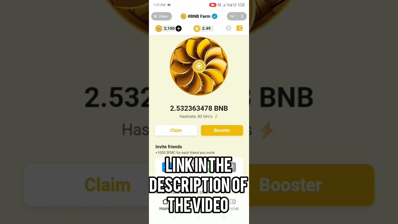 How to mine Real BNB Coins on BNB Farm update - BNB Coins airdrop 2025 [WITHDRAWAL PROOF]