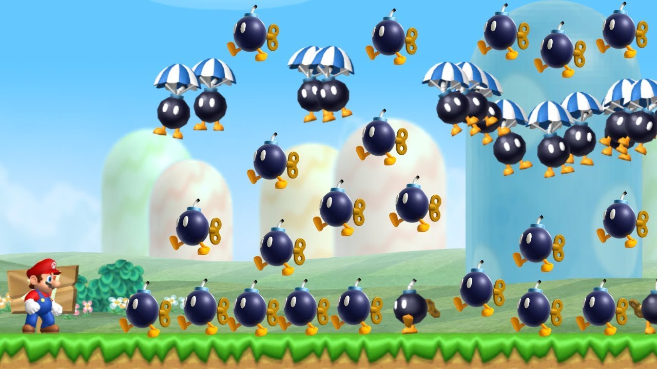Can Mario Beat 999 Bob-omb&acute;s  in New Super Mario Bros. Wii ?
