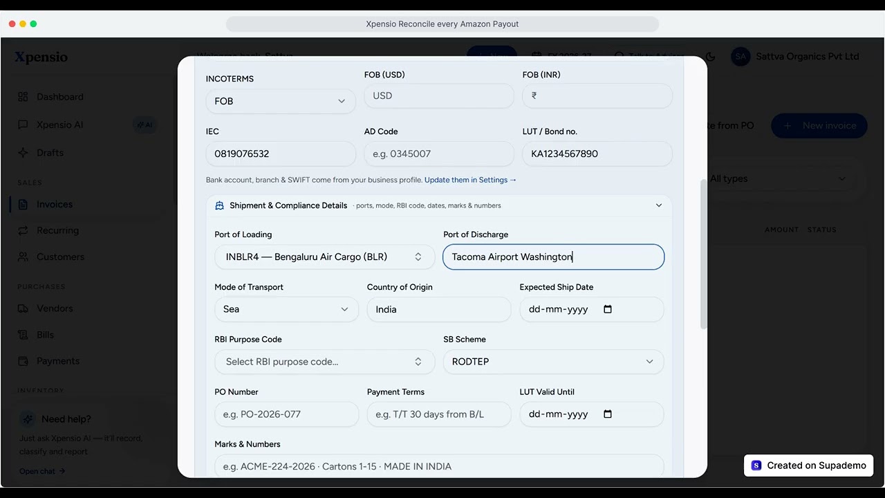 Xpensio&trade; Amazon Export Compliance Demo | Extract Amazon Settlement Reports & Automate Reconciliation