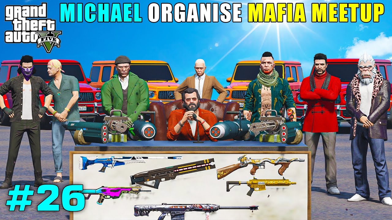MICHAEL ORGANIZES MAFIA MEETUP (SPECIAL EPISODE) | GTA V GAMEPLAY