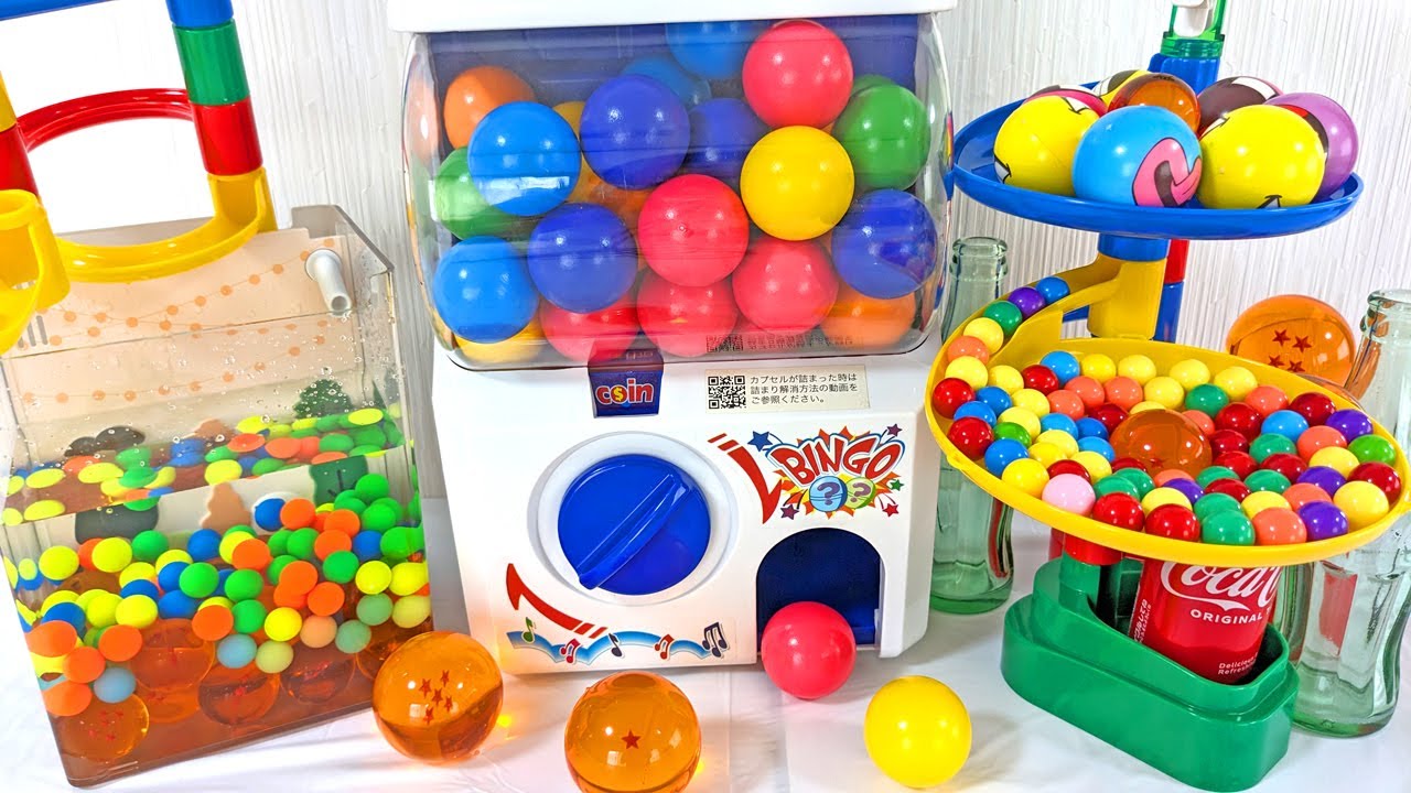 Water Marble Run Race! Transparent Water Tank + Transparent Slider + Kumikumi Slope + HABA Long ver