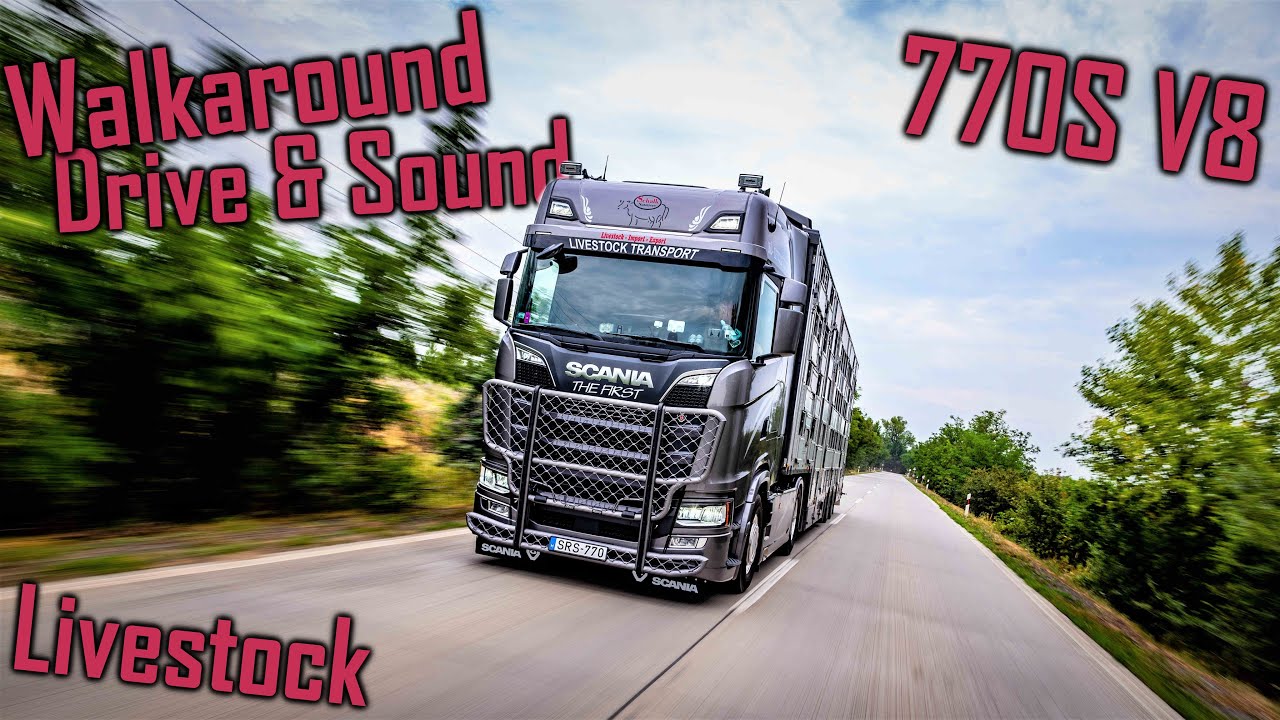 WALKAROUND & DRIVE: New Scania 770S V8 // *Stock Sound* *Kő-Kavics Trans Kft.*
