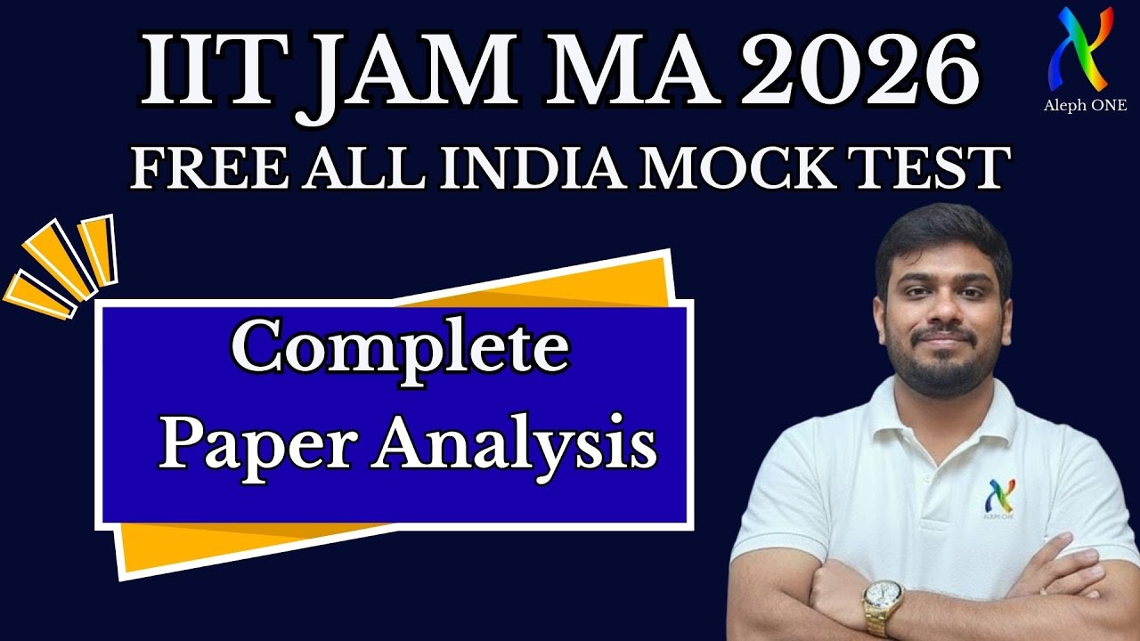 How to Attempt IIT JAM 2026 Paper |  All India Mock Test  Paper Analysis