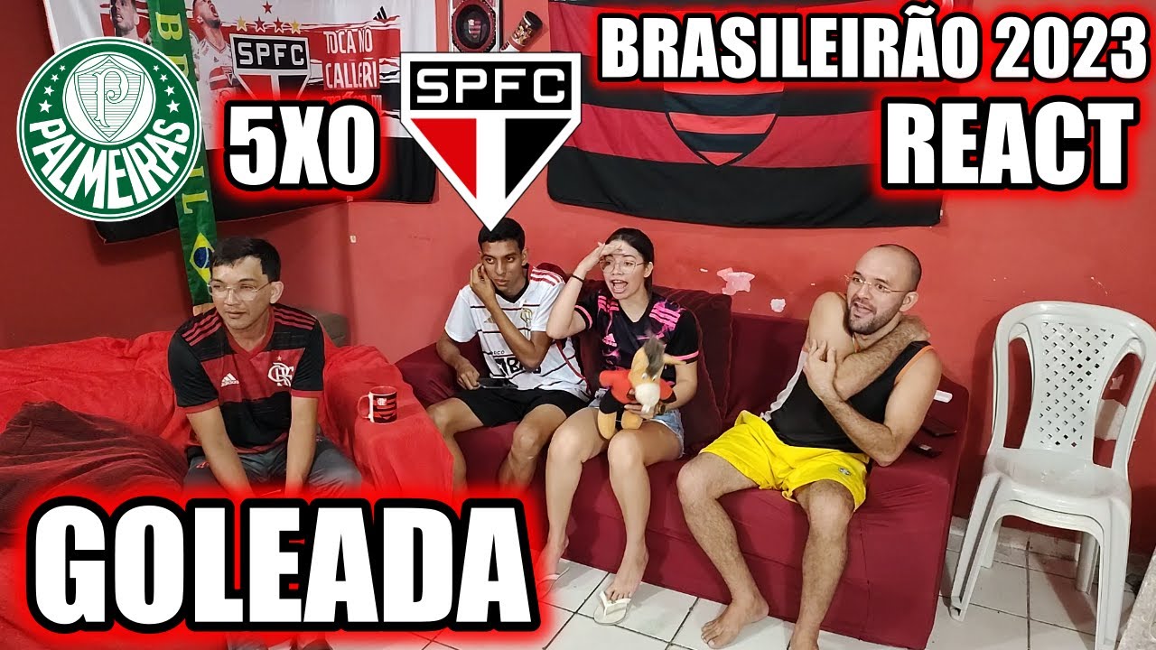 REACT PALMEIRAS 5X0 SÃO PAULO BRASILEIRÃO 2023