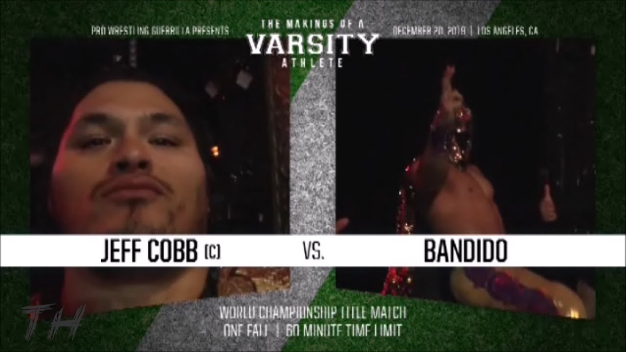 Jeff Cobb vs Bandido Highlights HD PWG The Makings Of A Varsity Athlete