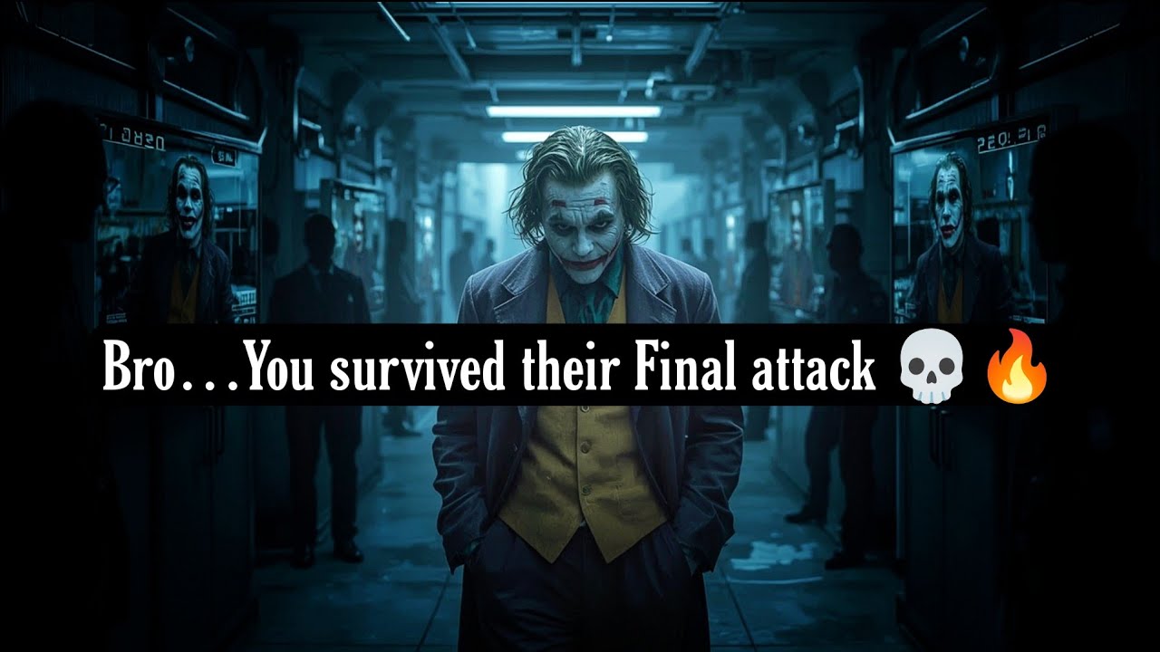 Bro… What You Did Wasn’t Human — And They Know It 💀🧠 ( Joker Speech ) - Dark Motivation