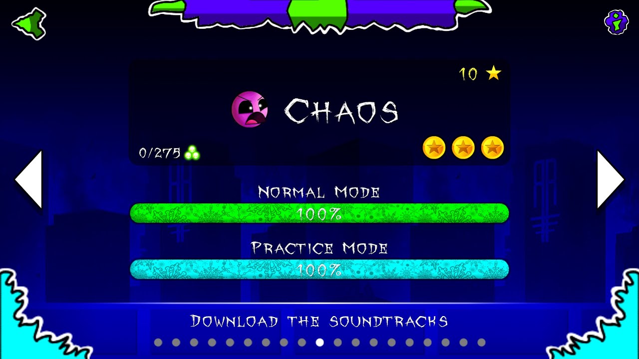 Chaos | Geometry Dash Fan-Games | Resurrection GDPS Gameplay