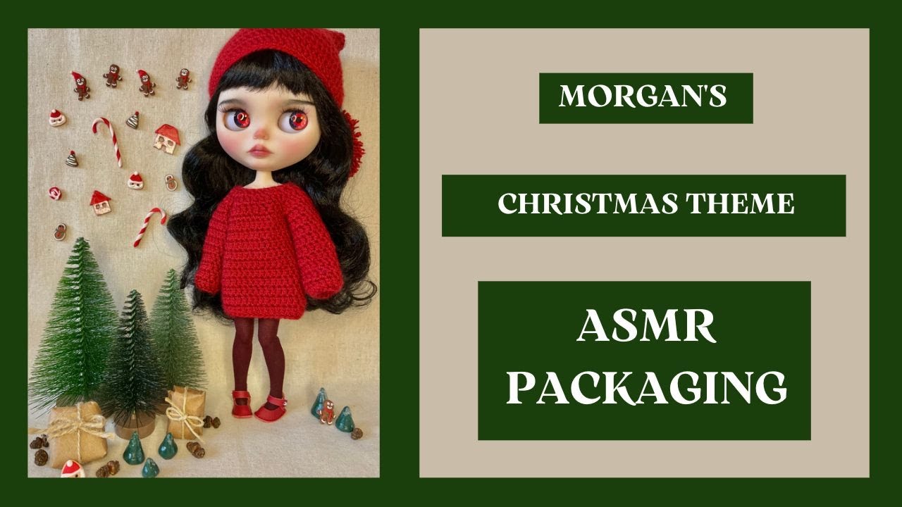 My Latest Custom Blythe Doll- Christmas Theme- ASMR Packaging