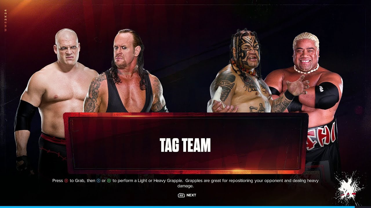 WWE 2K24 Kane & Undertaker Vs Umaga & Rikishi