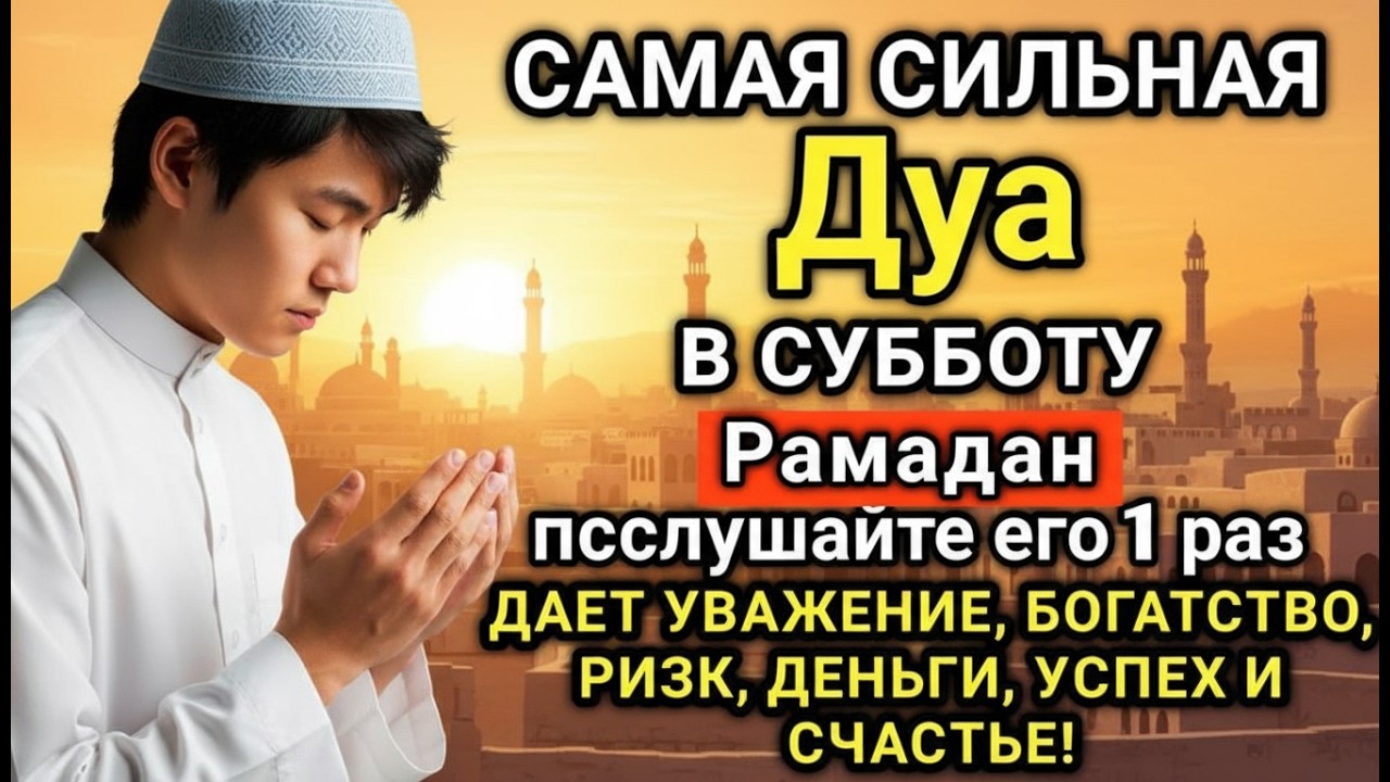 💓⚡ САМАЯ СИЛЬНАЯ Дуа в субботу Рамадан Все желания сбываются! #дуа