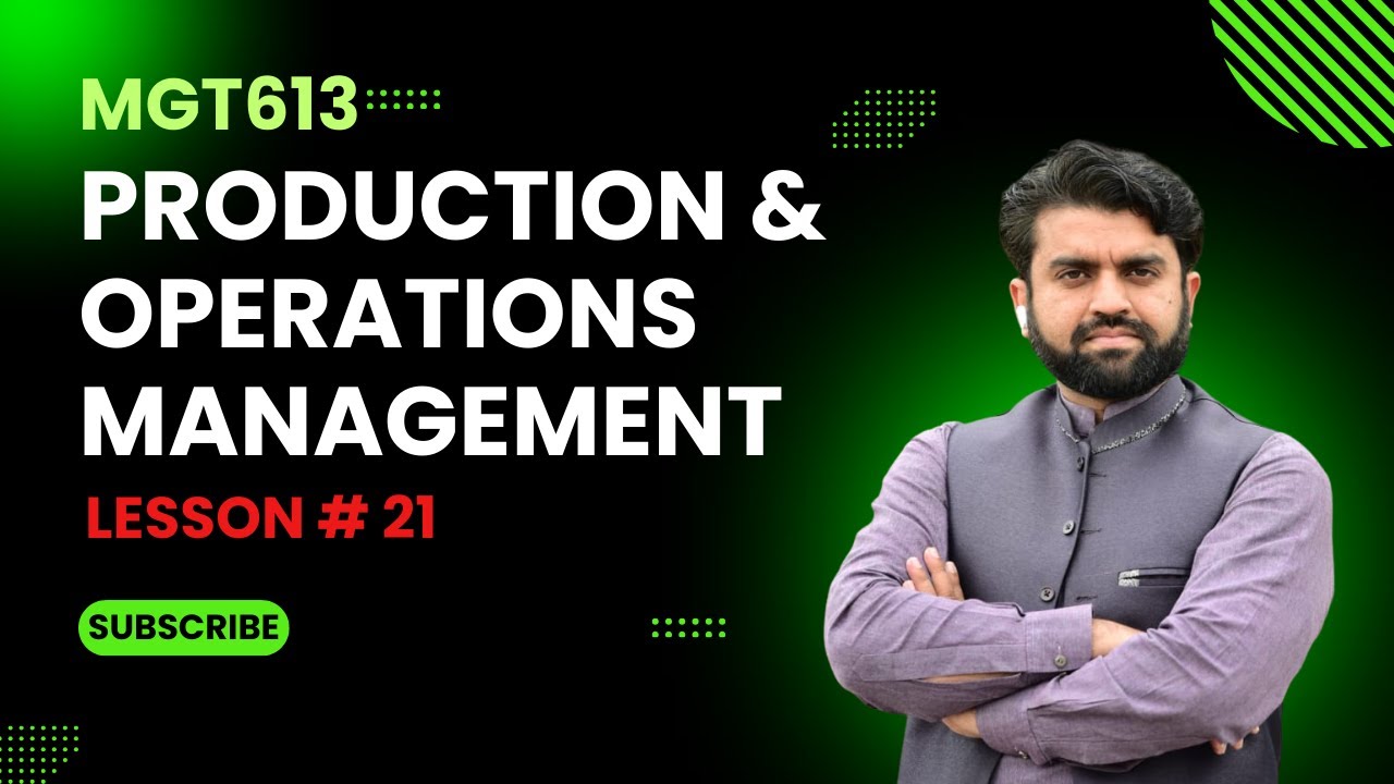MGT613 Lesson 21: Design fo Work Stations || Productions & Operations Management || Short Lecture