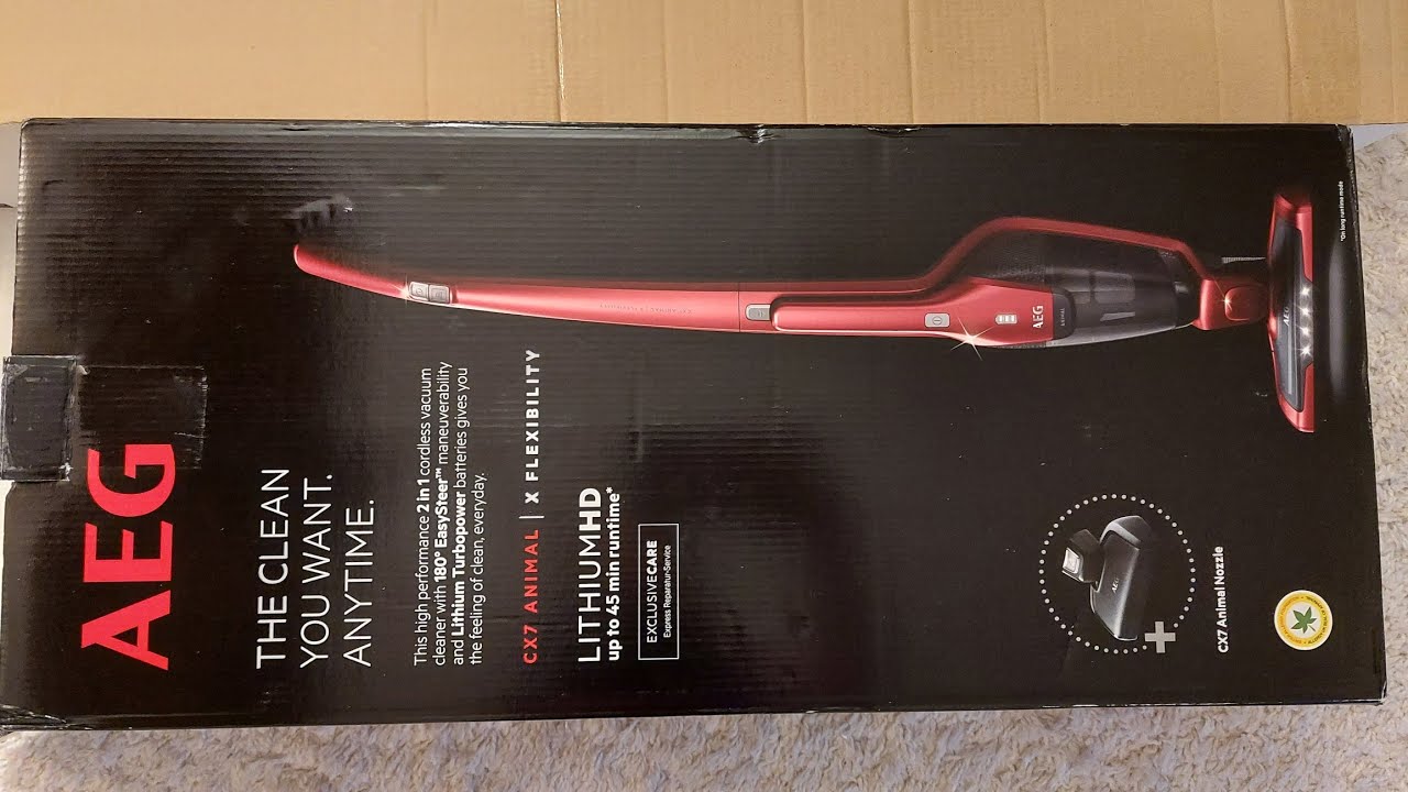 unboxing  the AEG cx animal vacuum  cleaner