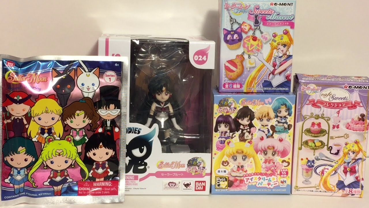 Sailor Moon Collectibles Figural Keyring Re-ment Sweets Miniatures Sailor Pluto Unboxing