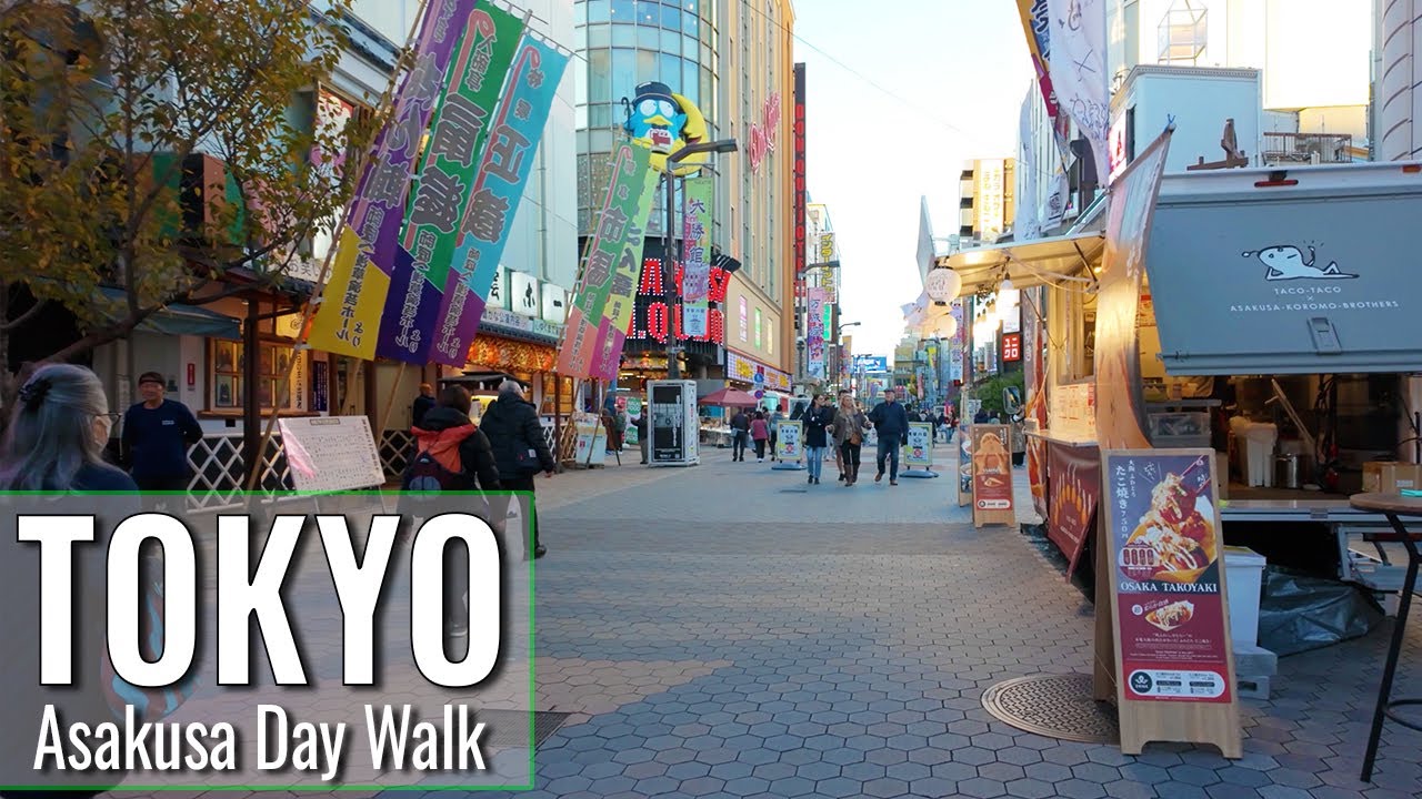 Asakusa Walking Tour 4K | Daytime Tokyo Japan Streets