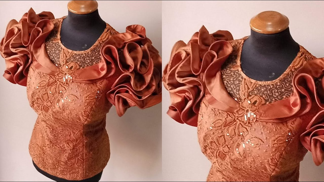 How to Cut and Sew Madam Blouse with Flounce Details