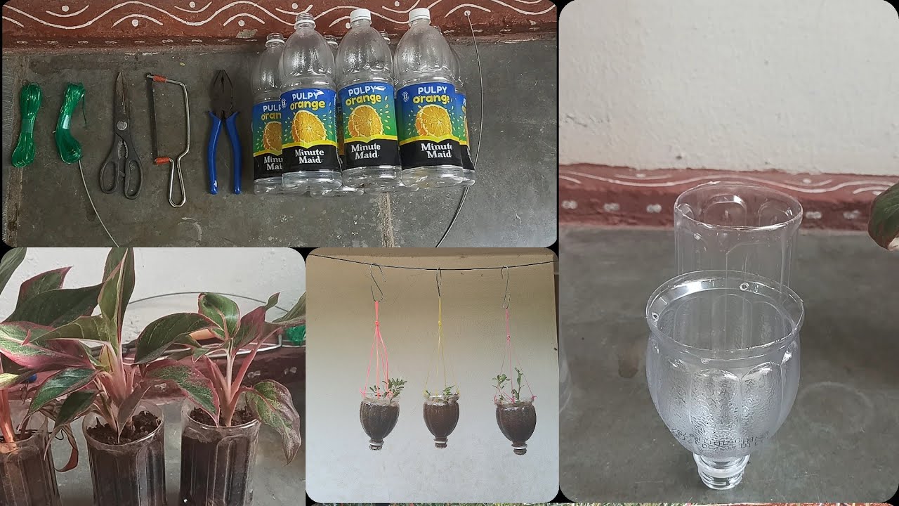 DIY Reuse old plastic bottles, trash to treassure, 