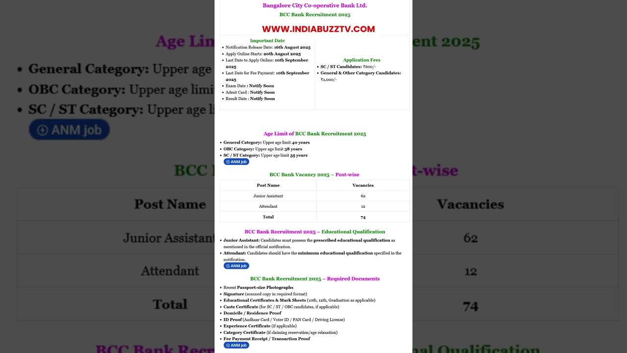 BCC Bank Recruitment 2025 #latestgovtjobs #shortsfeed #shorts #govtjobs #bankjobs