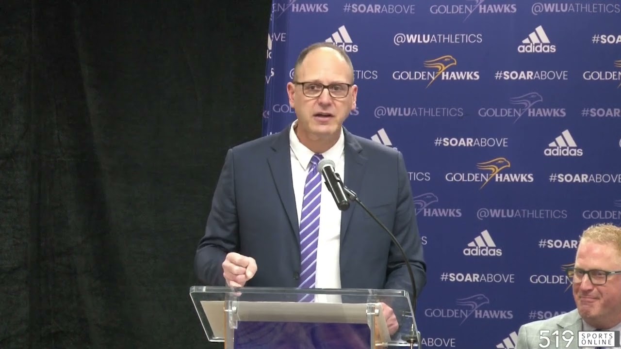 Ron VanMoerkerke full address during the Laurier Football news conference