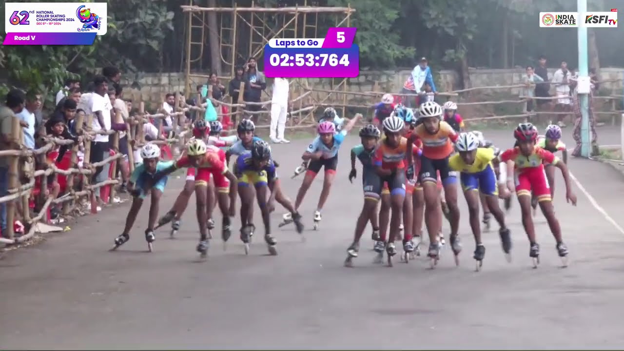 DAY 8  MORNING SESSION - SPEED SKATING - 62ND NATIONAL ROLLER SKATING CHAMPIONSHIP 2024  - MYSURU
