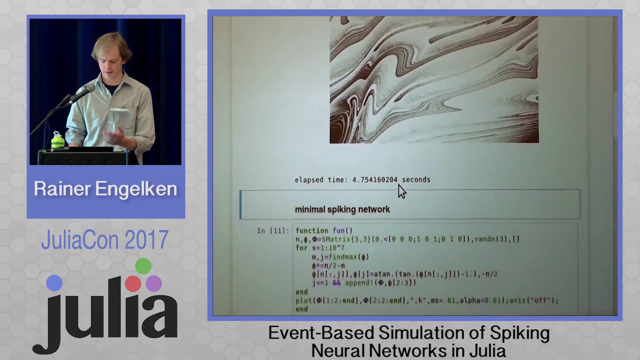 Event-Based Simulation of Spiking Neural Networks | Rainer Engelken | JuliaCon 2017