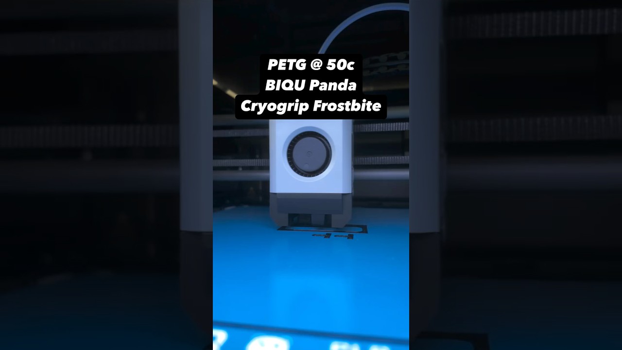 PETG at 50&deg;C on the Cryogrip Pro Frostbite! ✅