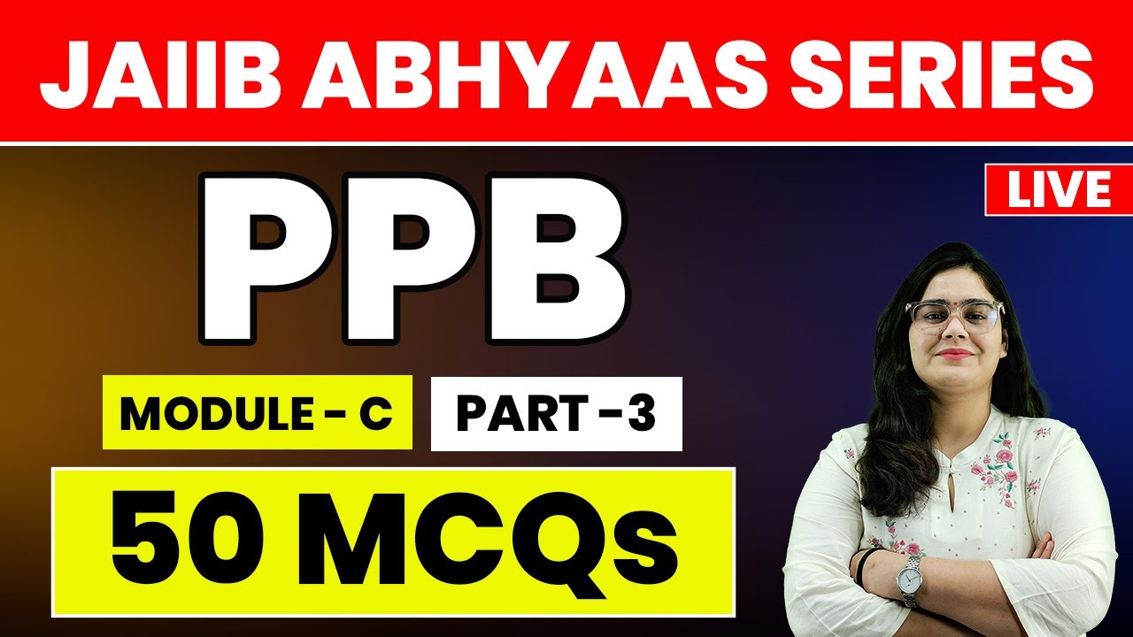 JAIIB Exam 2023 Principles & Practices of Banking Most Important MCQs | PPB Revision and Preparation