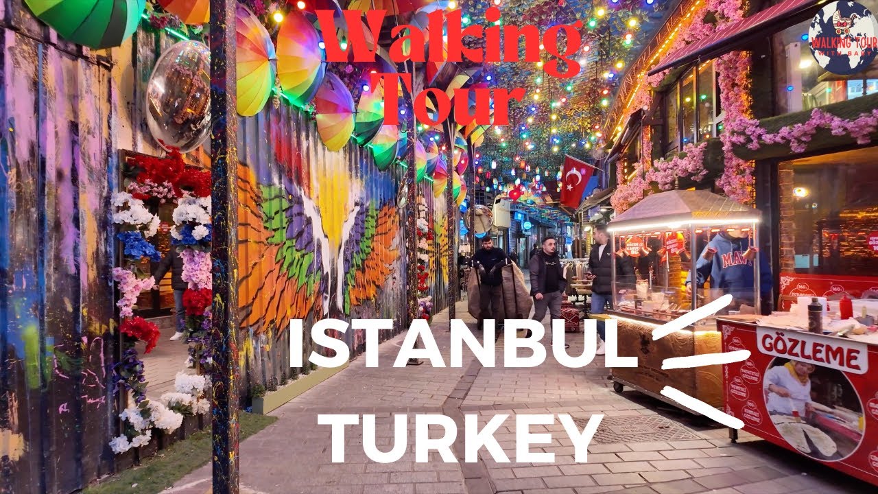 Bosphorus Cruise & Walking Tour Istanbul Turkey - 4K - ASMR