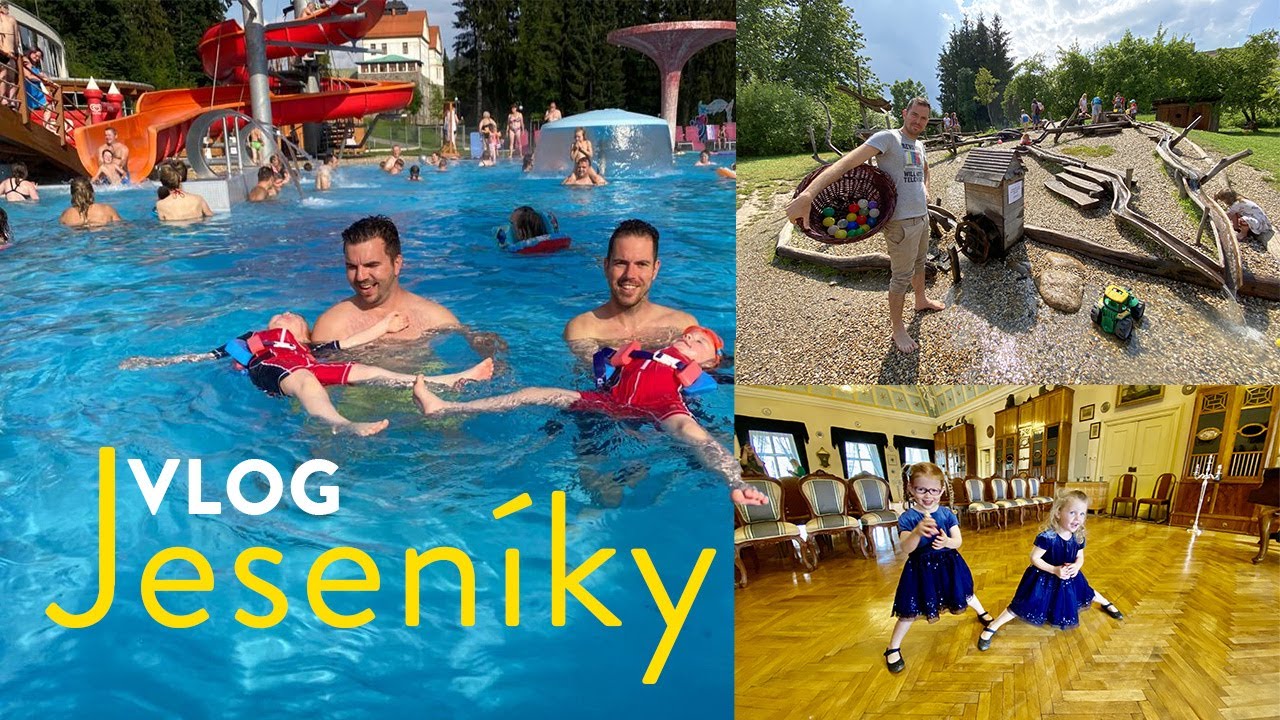 Dva tátové VLOG z Jeseníků: Termály, daňci a pozvání od hraběnky na zámek