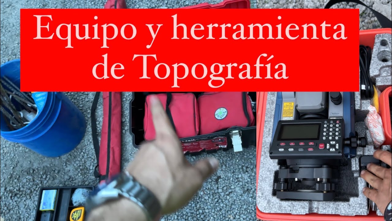 Herramienta para trabajos de topograf&iacute;a con estaci&oacute;n total // que herramienta utilizar