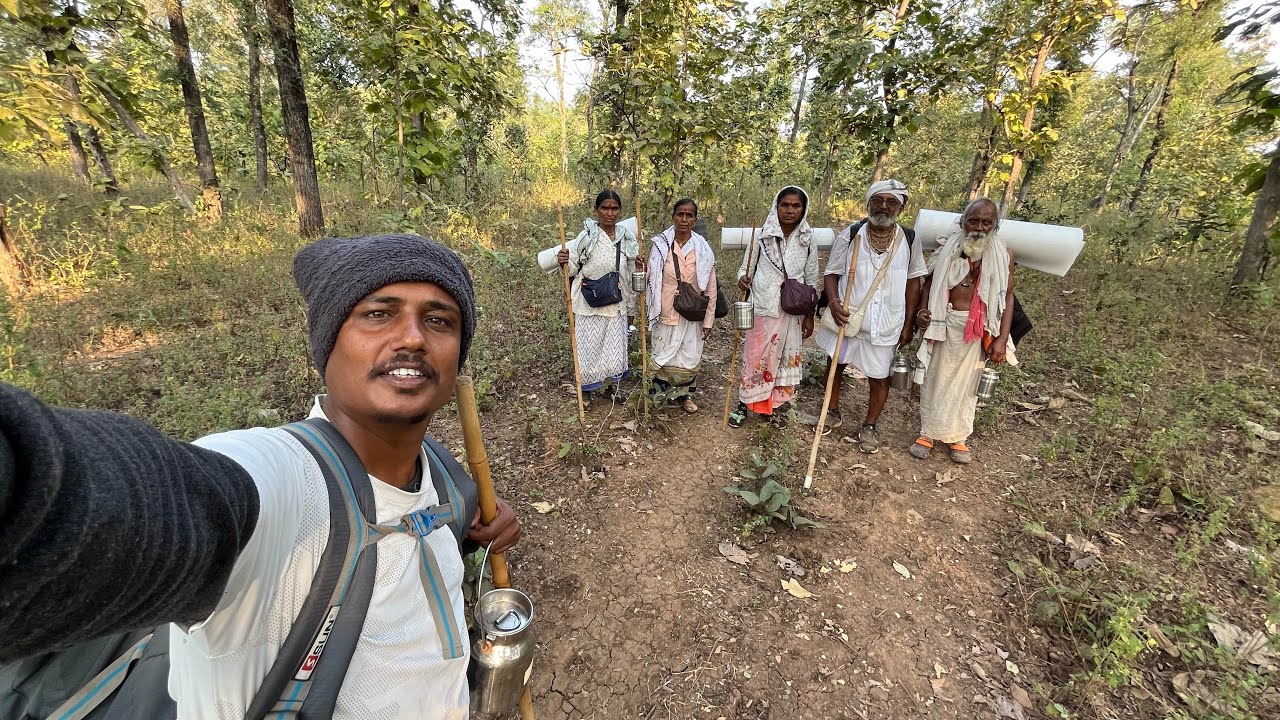 नर्मदा परिक्रमा-दिवस ४६ वा (बुधवार  २७:११:२४ ) रतनपूर - पामाखेडी (लक्कडकोट की झाडी )