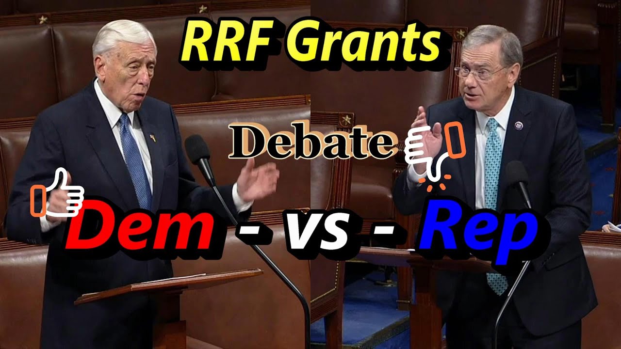 RRF GRANT DEBATE   Dems say yes   Republicans say no to RRF Hard Hit Small Business Grants Dems Win
