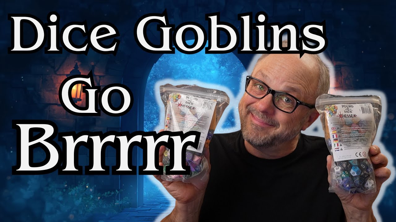Dice Goblins Go Brrrrr &ndash; Распаковка двух пакетов случайных игральных костей Chessex весом по 1 фу...
