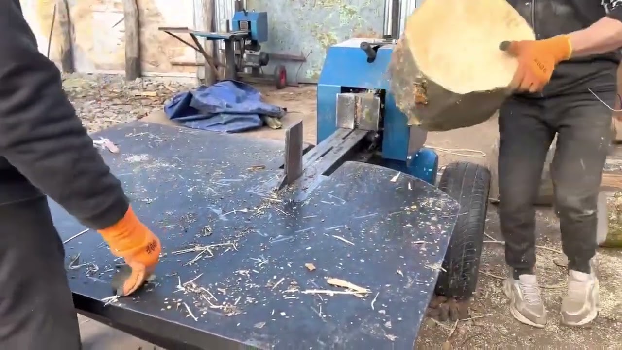 Heavy-Duty Log Splitter in Action | Pure Power & Precision